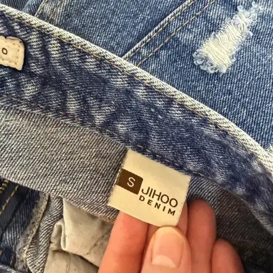 [BUNJANG] Unspecified Denim Shorts S / 데미지 데님 중청 숏팬츠 S