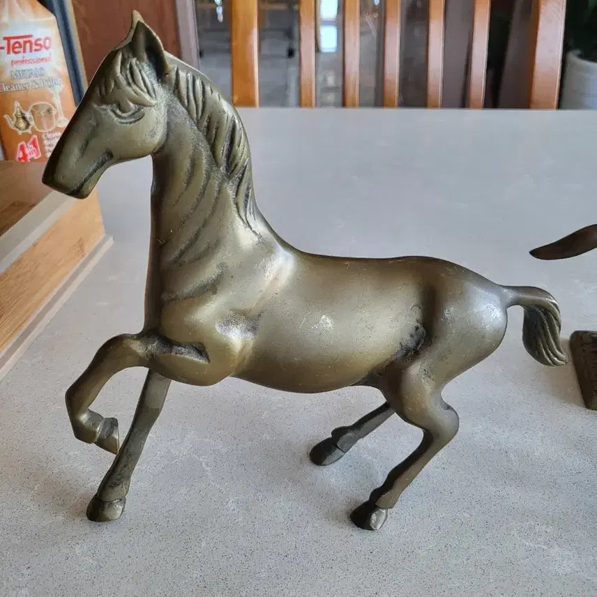 [BUNJANG] Bronze Horse Statue Ornament / 동제품 말 동상 장식품