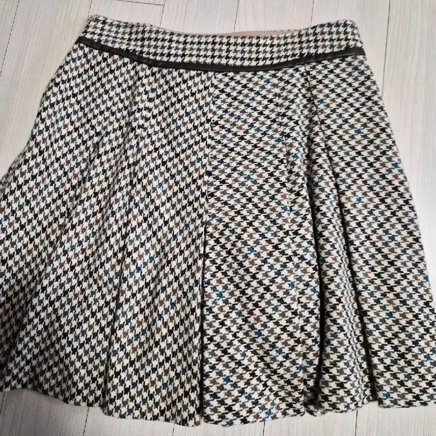 [BUNJANG] DEWL Houndstooth Check Skirt Pants Size 55 / 듀엘 치마 바지 55