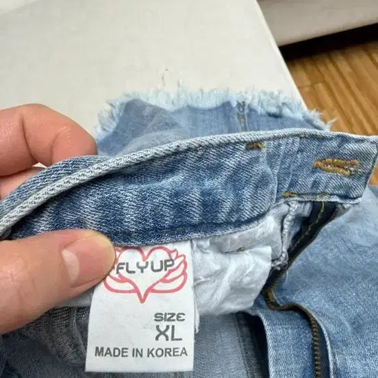 [BUNJANG] Spandex Blend Light Wash Denim Mini Skirt / 5/26까지 스판끼좋은 데님 연청 미니스커트