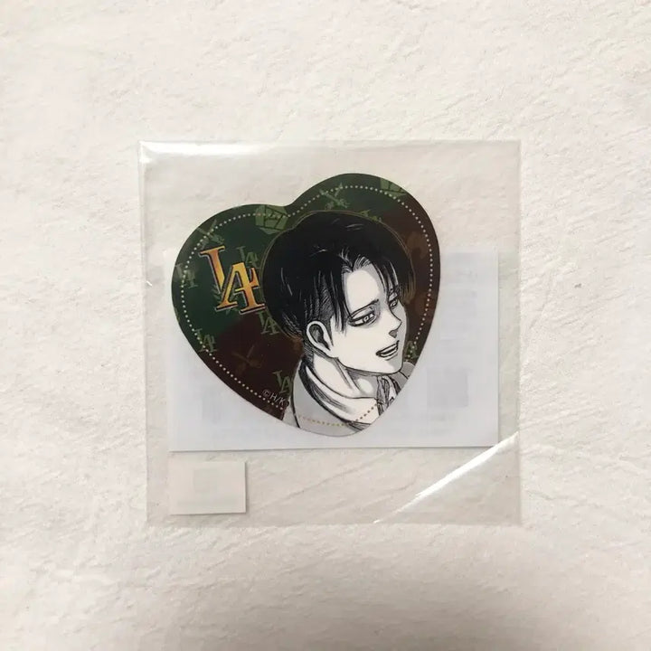 [BUNJANG] Attack on Titan Levi White Day Limited Chocolate Heart Original Illustration Sticker (Sealed) / 진격의거인 리바이 화이트데이한정 초코 하트 원화 스티커 미개봉