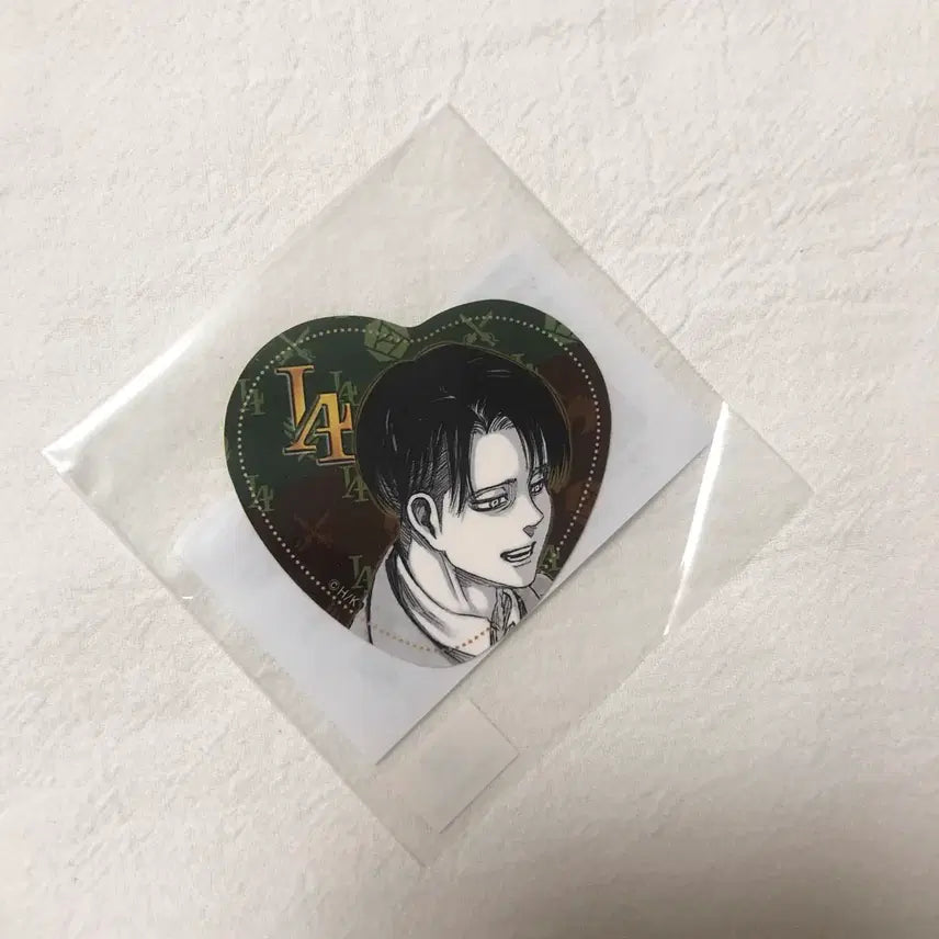 [BUNJANG] Attack on Titan Levi White Day Limited Chocolate Heart Original Illustration Sticker (Sealed) / 진격의거인 리바이 화이트데이한정 초코 하트 원화 스티커 미개봉