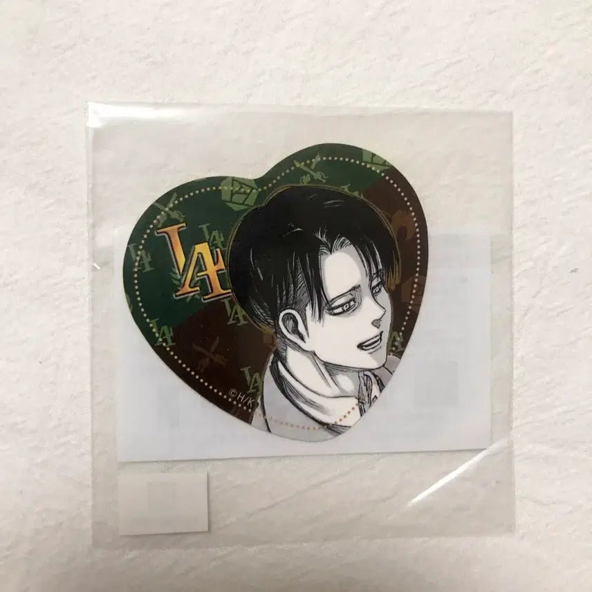 [BUNJANG] Attack on Titan Levi White Day Limited Chocolate Heart Original Illustration Sticker (Sealed) / 진격의거인 리바이 화이트데이한정 초코 하트 원화 스티커 미개봉