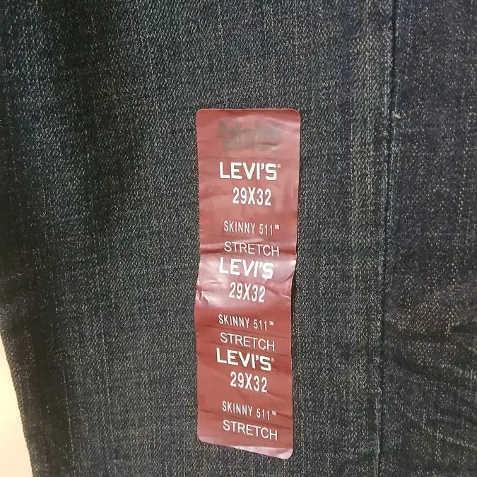 [BUNJANG] Levi's 511 Denim Jeans / 리바이스 511 스키니 W29 L32 데님진 새상품탭