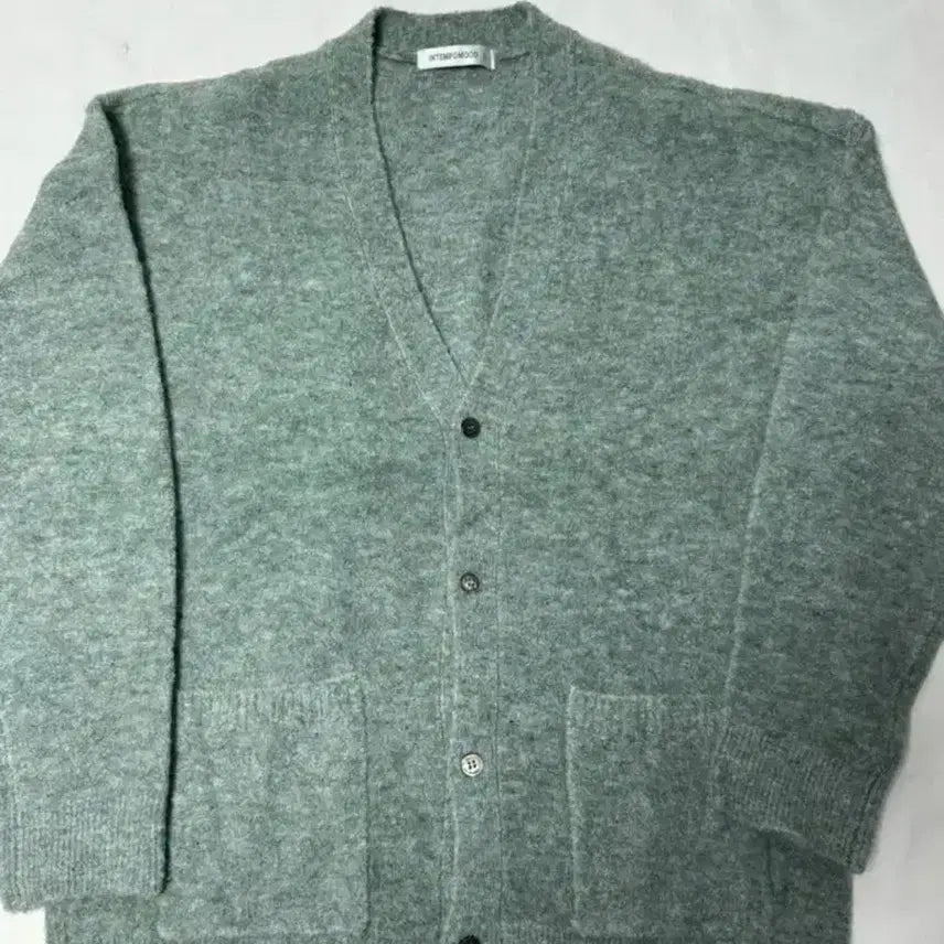 [BUNJANG] In Tempo Mood Button Front Wit Boucle Cardigan - Mint / 인템포무드 버튼 프런트 위트 부클 카디건_민트