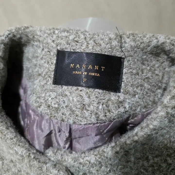 [BUNJANG] Gold Button Gray Jacket (Size 55-66) / 골드버튼 어깨패드 그레이 자켓 (프리 55~66)