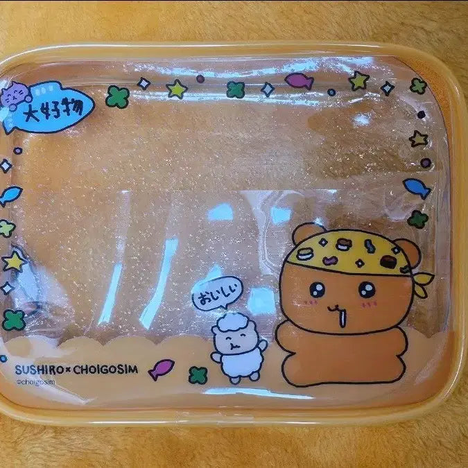 [BUNJANG] Sushiro Choi Gosim Collaboration Pouch / 스시로 최고심 콜라보 투명 파우치