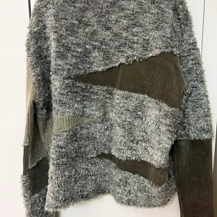[BUNJANG] Andersson Bell Color Block Sweater Knit Khaki XL / 앤더슨벨 컬러 블록 스웨터 니트 카키 XL