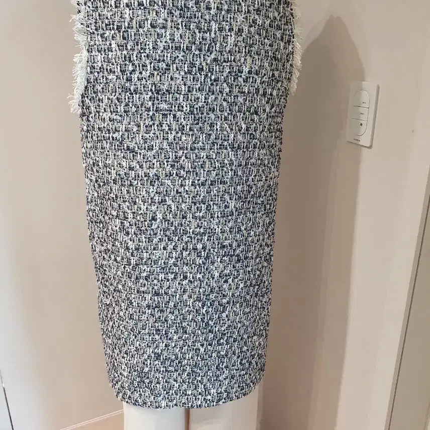 [BUNJANG] Tweed Long Vest Jacket / 트위드 롱 조끼 베스트 자켓 스타일