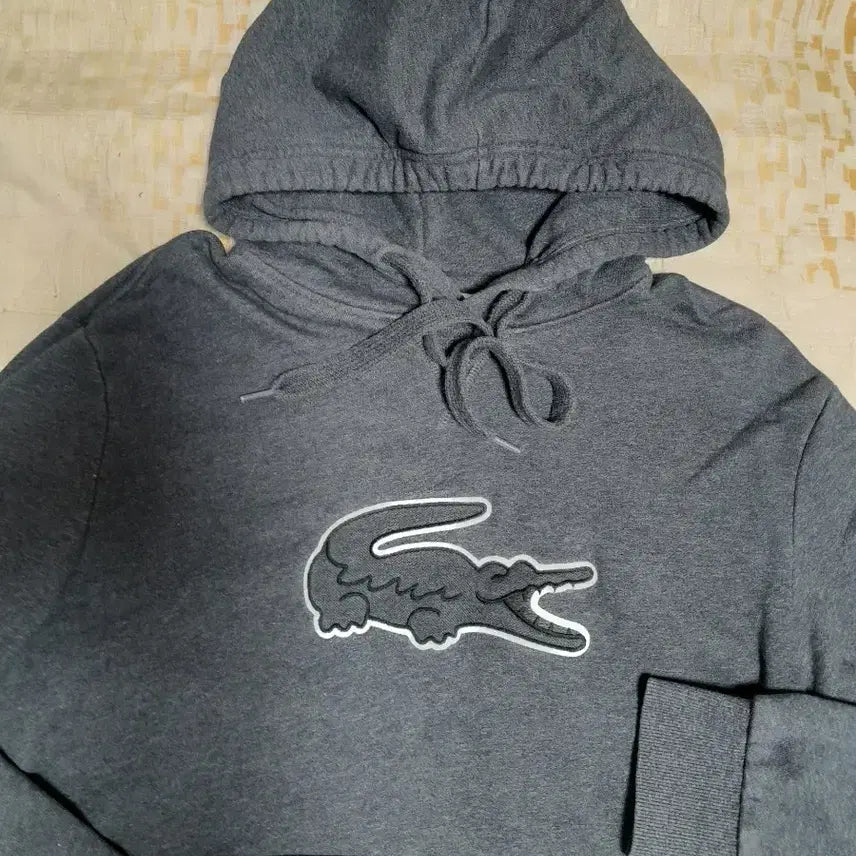 [BUNJANG] Lacoste Big Logo Hoodie 100 / 라코스테 빅로고 후드티 100