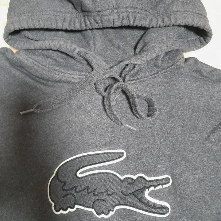 [BUNJANG] Lacoste Big Logo Hoodie 100 / 라코스테 빅로고 후드티 100