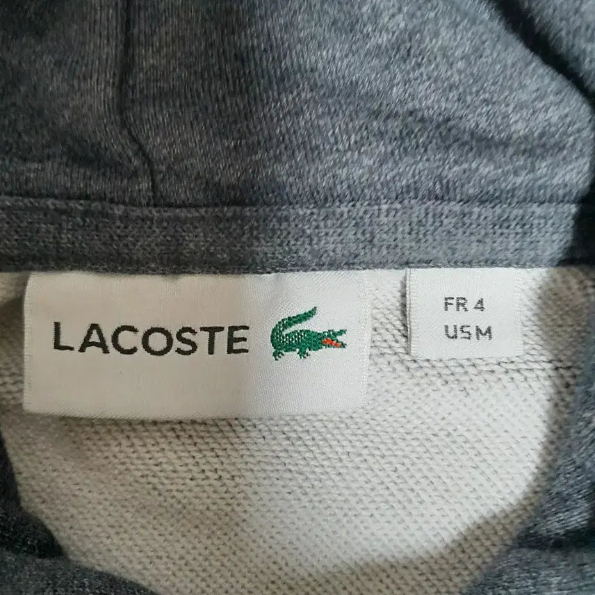 [BUNJANG] Lacoste Big Logo Hoodie 100 / 라코스테 빅로고 후드티 100