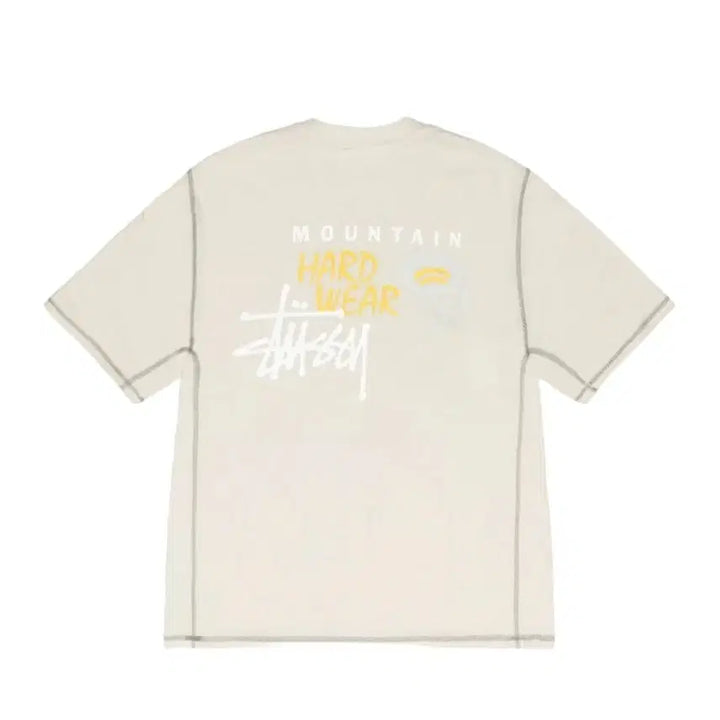 [BUNJANG] Stussy Mountain Hardwear Short Sleeve T-Shirt - Ivory / 스투시 마운틴 하드웨어 반팔 티셔츠 아이보리