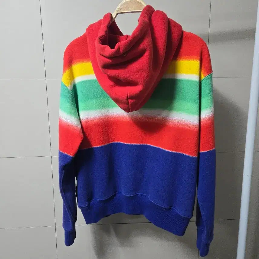 [BUNJANG] POLO Women's Rainbow Pop Hoodie / 폴로 POLO 여성 레인보우 팝 후드티 안감 기모 55 160/84A