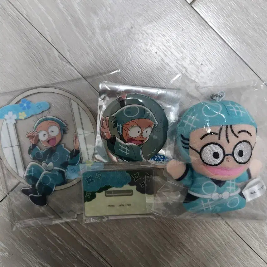 [BUNJANG] Nintama Rantaro Acrylic, Badge, Finger Puppet Bundle Set / 닌타마 란타로 아크릴, 캔뱃지, 손가락 인형 일괄