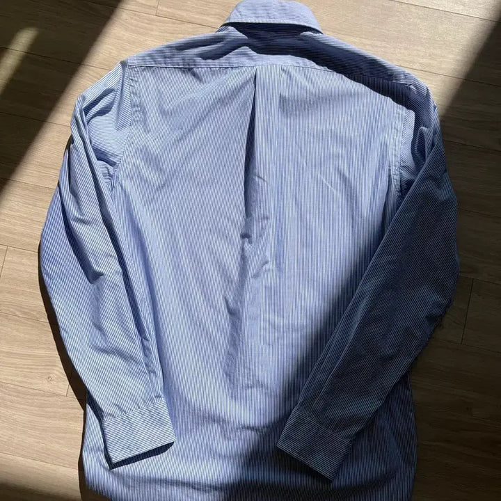 [BUNJANG] Polo Classic Fit Striped Cotton Shirt XS / 폴로 / 클래식 핏 스트라이프 코튼 셔츠 / XS