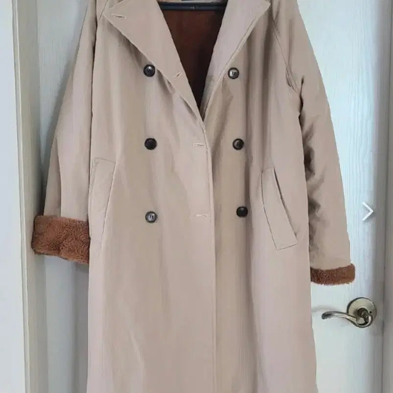 [BUNJANG] Padded Coat - Beige / 안감퍼 패딩코트-베이지