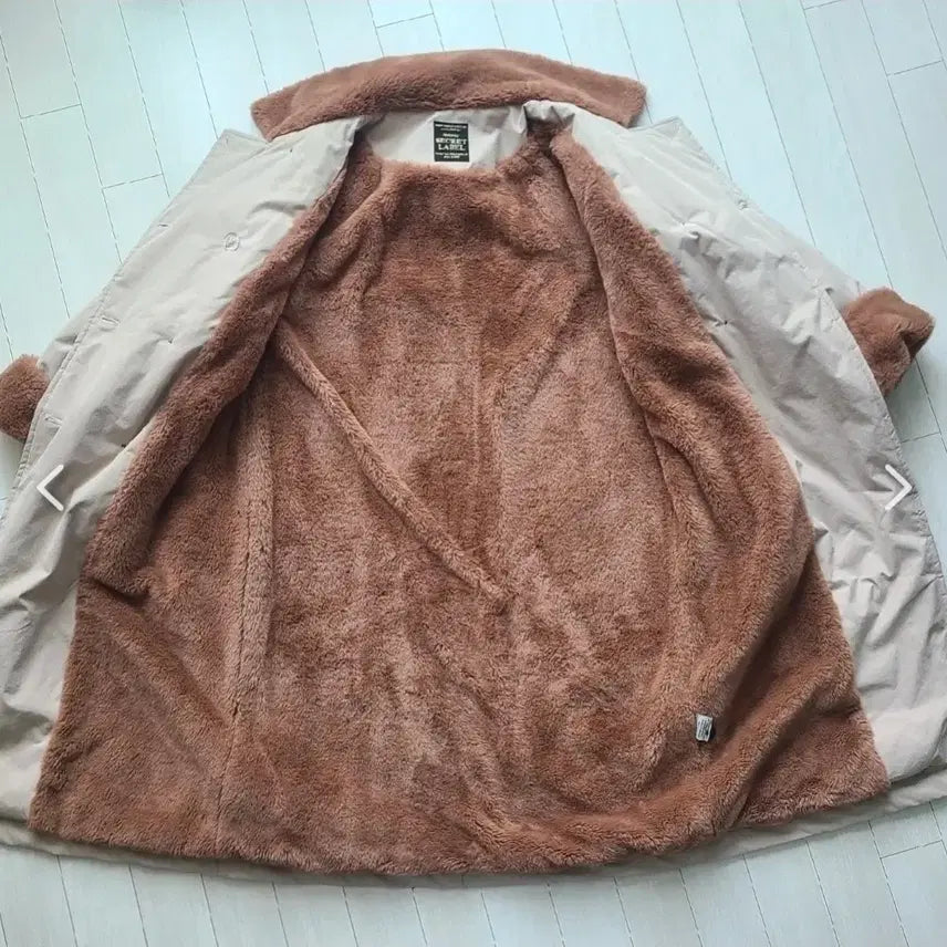 [BUNJANG] Padded Coat - Beige / 안감퍼 패딩코트-베이지