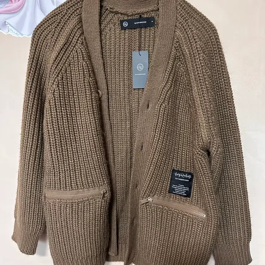 [BUNJANG] Gu x Undercover Cardigan Brown / S) Gu x undercover 가디건 브라운