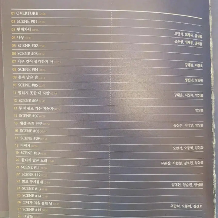 [BUNJANG] Musical The Days 2013 Live Recording / 뮤지컬 그날들 2013년 라이브 판매