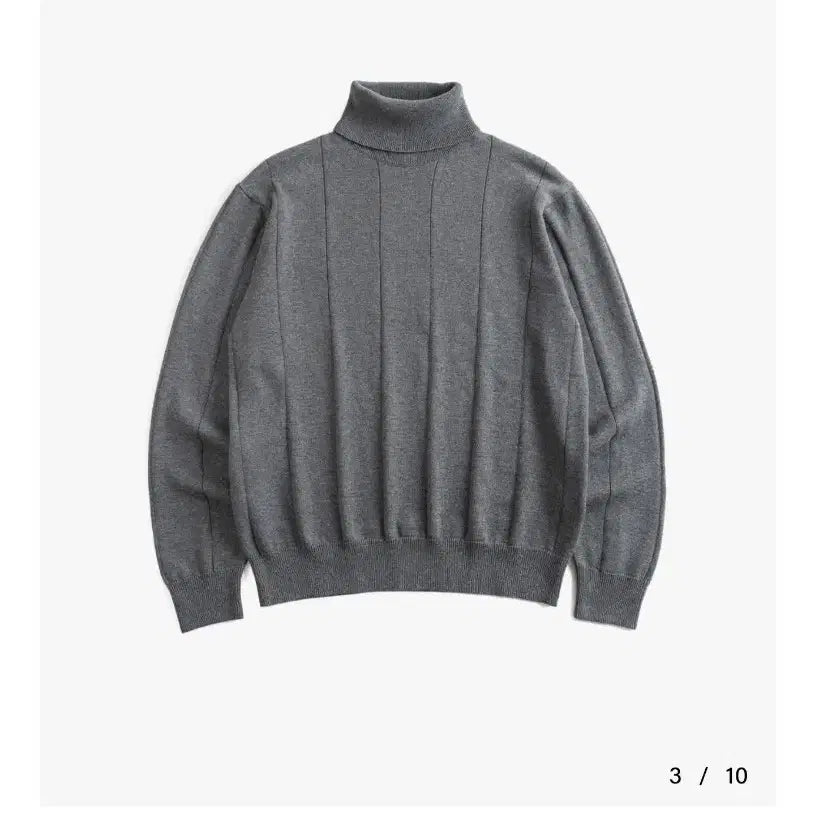 [BUNJANG] Boogie Holiday Turtleneck Sweater Gray M / 부기홀리데이 터틀넥 스웨터 그레이 M