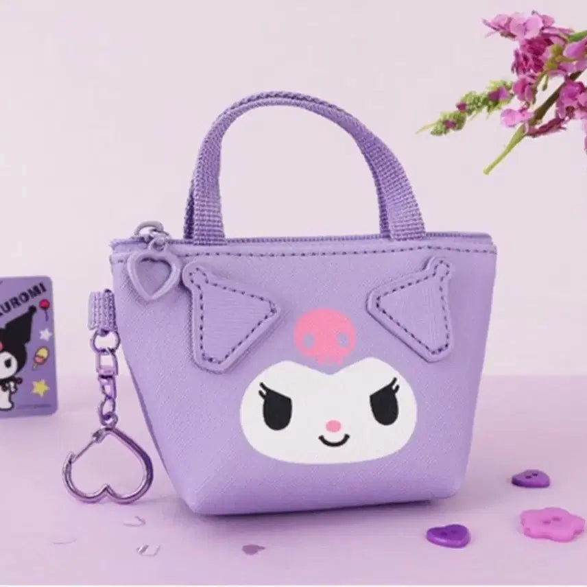 [BUNJANG] Kuromi Mini Pouch Keyring / 쿠로미 미니 파우치 키링