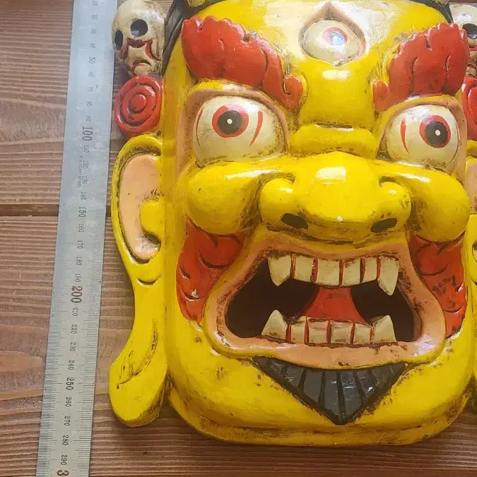 [BUNJANG] Tibetan Wooden Mask Wall Hanging / 탈 티베트  골동 나무 조각 벽걸이 장식