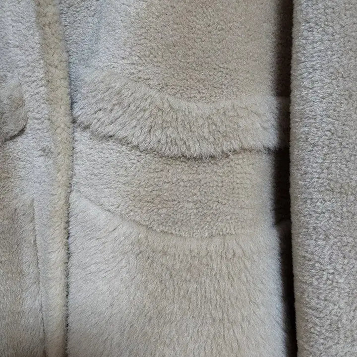 [BUNJANG] Si Sheepskin Mouton Jacket / Si 양모100% 무스탕 뽀글이점퍼 55, 66