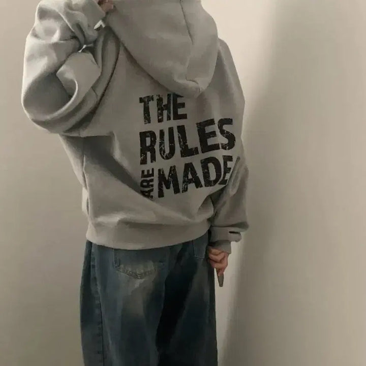 [BUNJANG] American Two Way Hoodie Zip-up / 슈가파우더 아메리칸 투웨이 후드집업