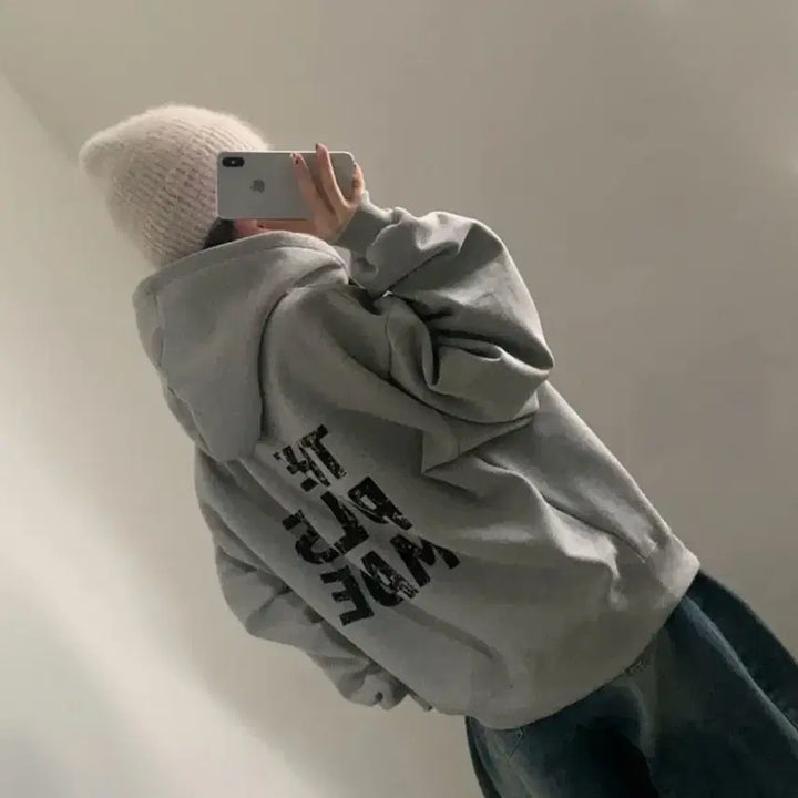 [BUNJANG] American Two Way Hoodie Zip-up / 슈가파우더 아메리칸 투웨이 후드집업