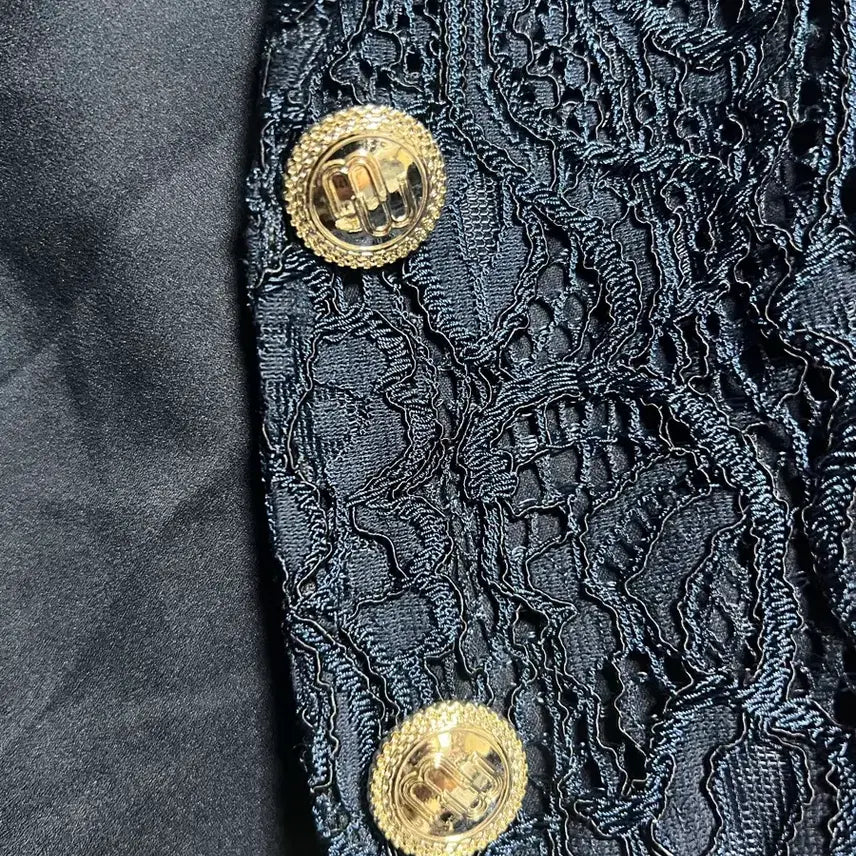 [BUNJANG] Maje Lace Top Navy (Size 1) / maje 레이스 상의 네이비 (사이즈 1)