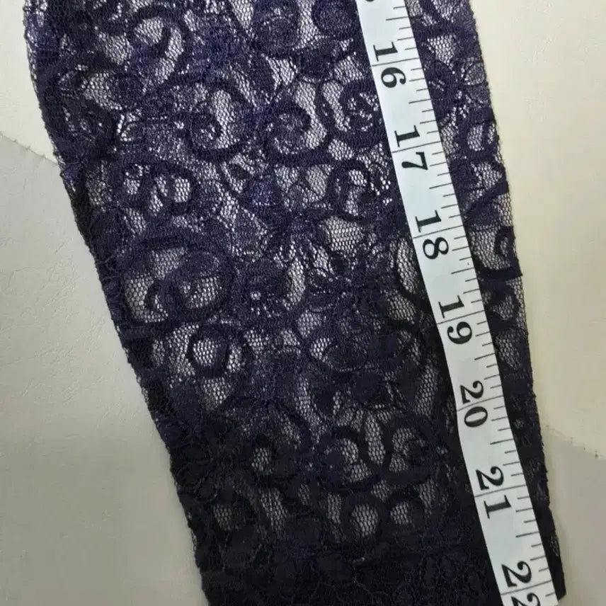 [SOLD OUT] 여성옷 레이스 소매 네이비 블라우스 셔츠