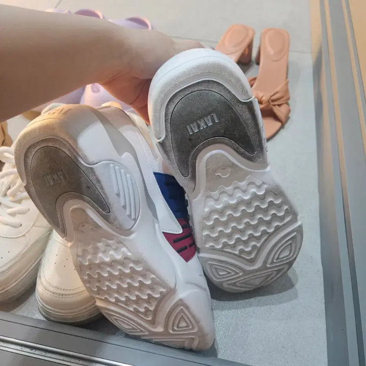 [BUNJANG] White Point Sneakers / 화이트 포인트 운동화 스니커즈