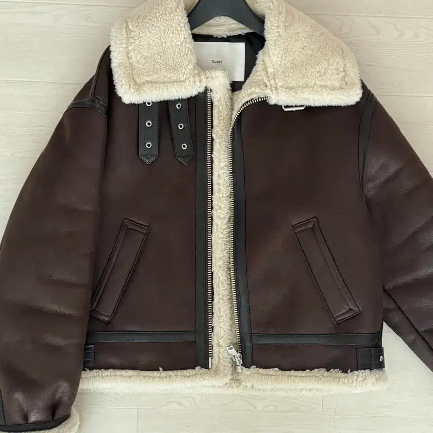 [BUNJANG] Dunst Mouton Jacket Brown XS / 던스트 무스탕 xs