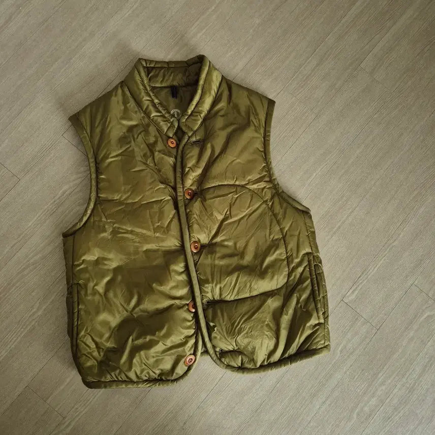 [BUNJANG] 45r Olive Padded Vest / (할인)45r 패딩베스트 올리브컬러 100사이즈감