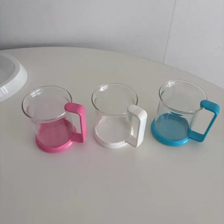 [BUNJANG] Vintage Handle Glass Cup Set / 빈티지 핸들컵 글라스 세트