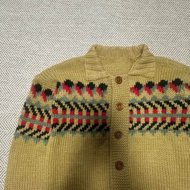 [BUNJANG] Vintage Hand Knit Jacket / VINTAGE hand knit jacket