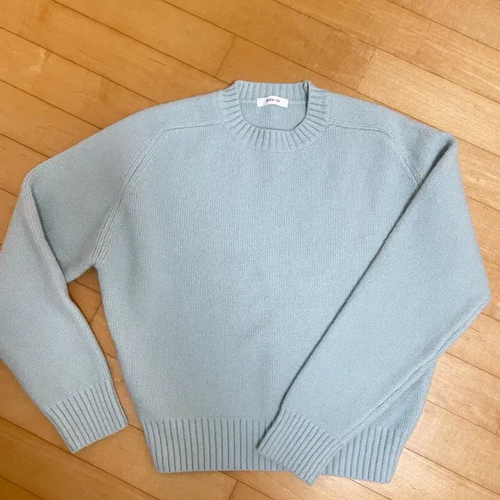[BUNJANG] Round Neck Knit Mint Sweater / 라운드넥 니트 민트