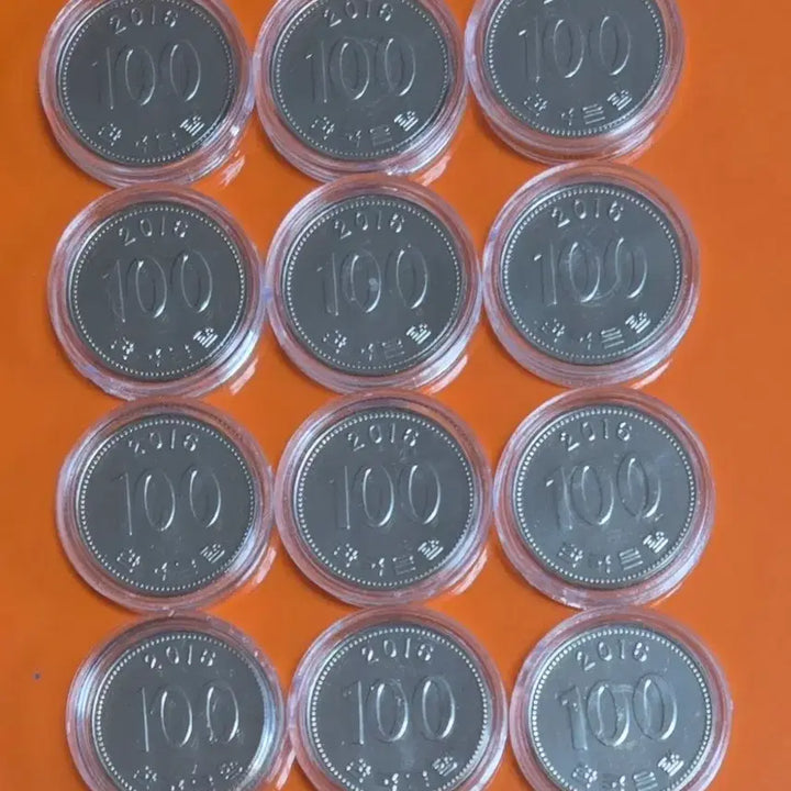 [BUNJANG] 2016 Korean 100 Won Coin Set / 미사용 2016년 100원 주화 12개 케이스 포함