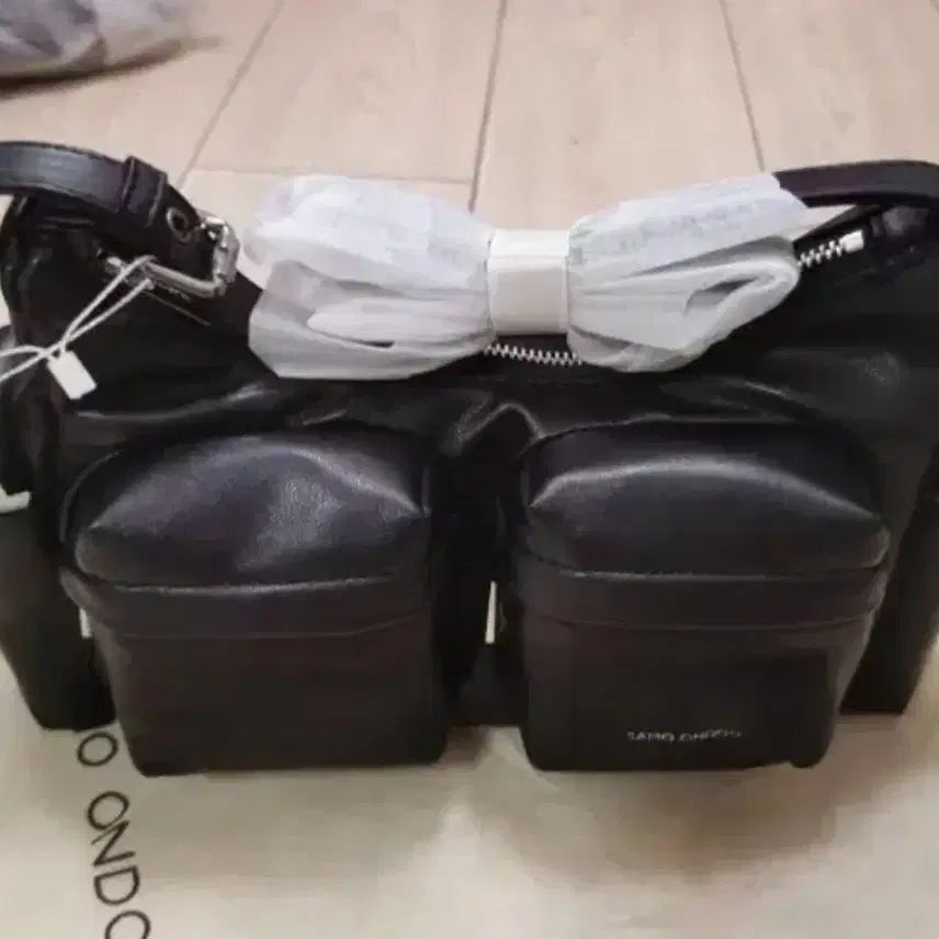 [BUNJANG] SAMO ONDOH Saddle Bag - Black Pocket Bag / SAMO ONDOH 새들백 블랙 포켓 가방