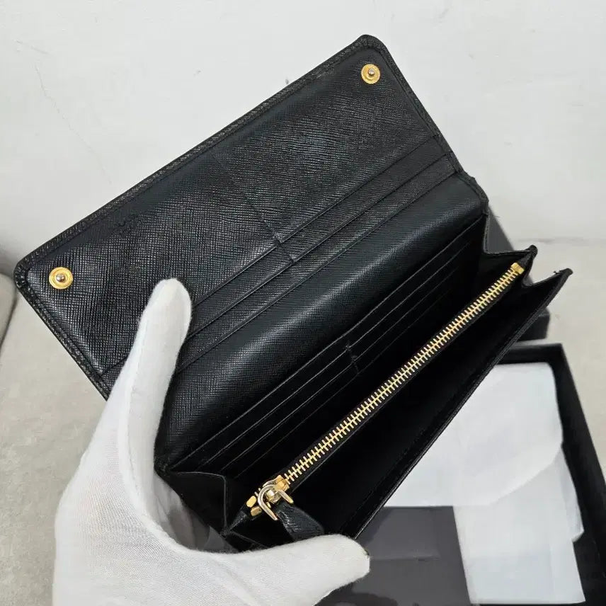 [BUNJANG] Prada Saffiano Long Wallet / [정품][A급] 프라다 사피아노 장지갑