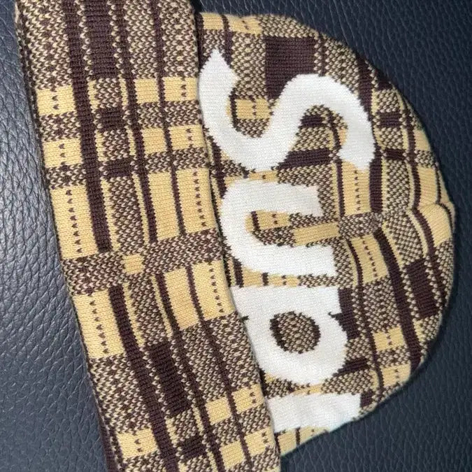 [BUNJANG] Supreme Check Pattern Beanie / 슈프림 체크 패턴 비니