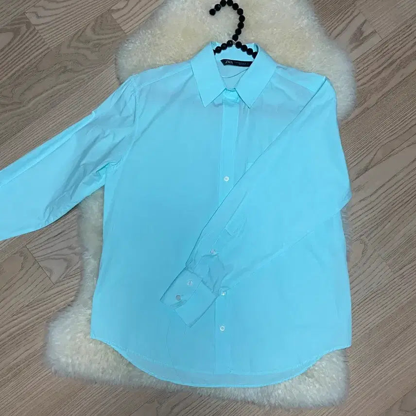 [BUNJANG] ZARA Emerald Blue Box Fit Shirt XS (44-55) / ZARA 에메랄드블루 박스핏 셔츠 XS(44~55)