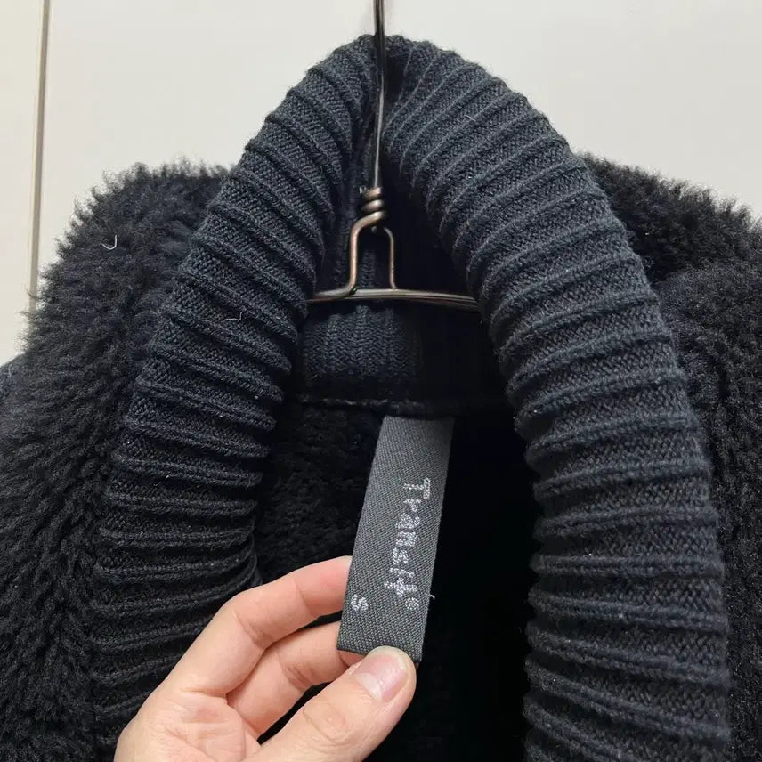 [BUNJANG] Transit Saseon High Neck Lambskin Mouton Jacket / 트랜짓 사선하이넥 램스킨 무스탕자켓