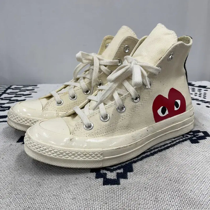 [BUNJANG] Converse Comme des Garcons Chuck 70 High Sneakers 240 / 컨버스 꼼데가르송 척70 하이 스니커즈 240 E02150