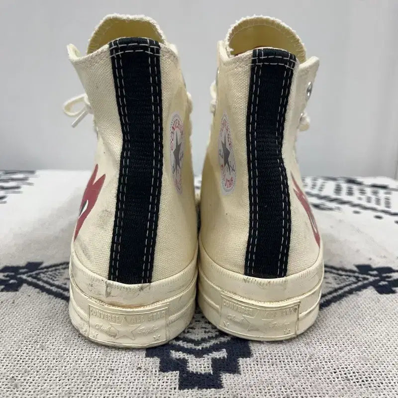 [BUNJANG] Converse Comme des Garcons Chuck 70 High Sneakers 240 / 컨버스 꼼데가르송 척70 하이 스니커즈 240 E02150