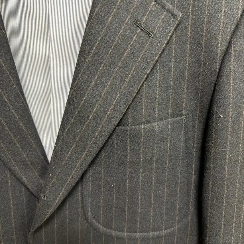 [BUNJANG] Customellow 2-Button Pinstripe Blazer / 커스텀멜로우 2버튼 자켓