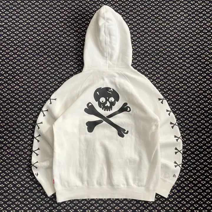 [BUNJANG] Double Step Skull Hoodie / 더블스탭 스컬 후드
