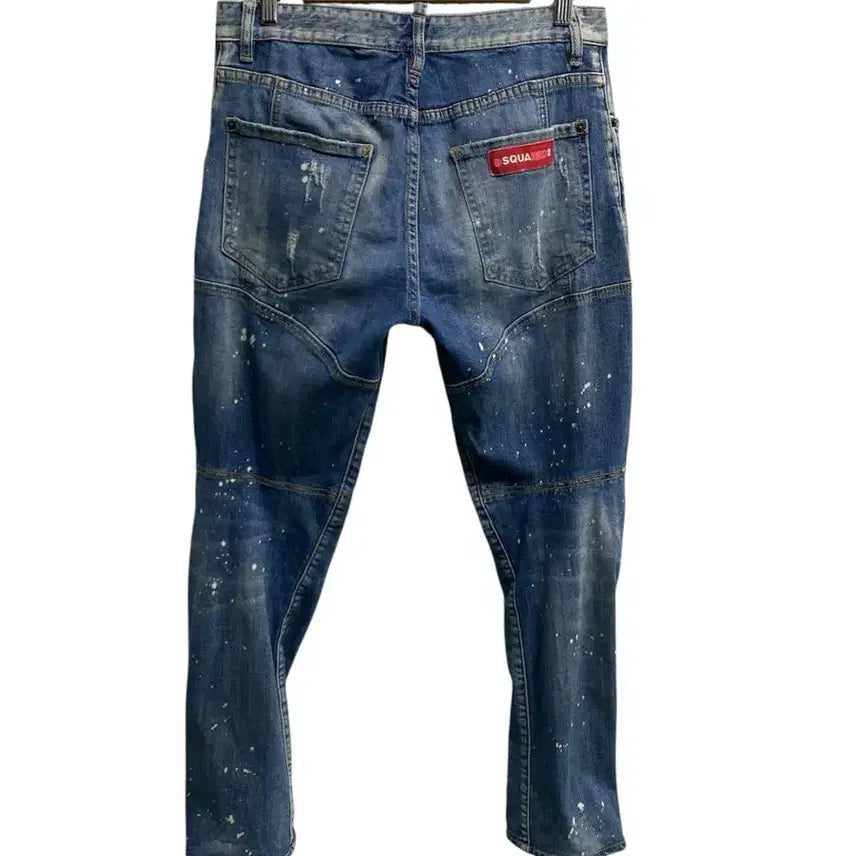 [BUNJANG] Dsquared2 Painting Wash Denim Pants - Size 48 / 디스퀘어드2 페인팅 워싱 데님팬츠 - 48사이즈