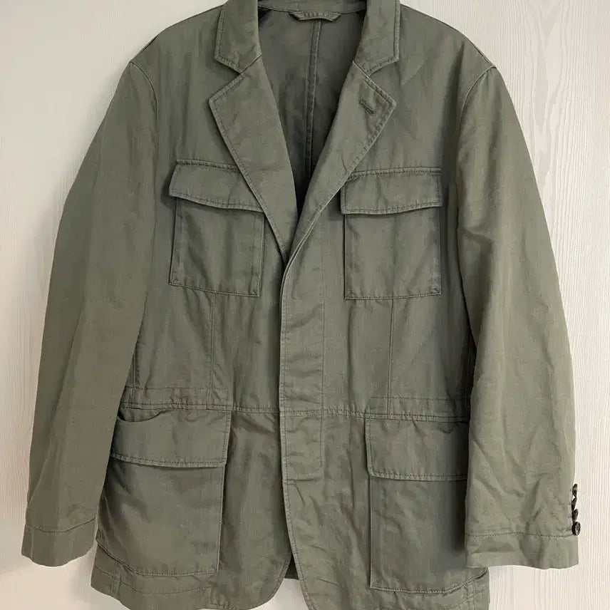 [BUNJANG] Hugo Boss Safari Blazer Olive Jacket / 휴고 보스 사파리 블레이저 올리브 48(100)